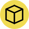Icon of single cube.